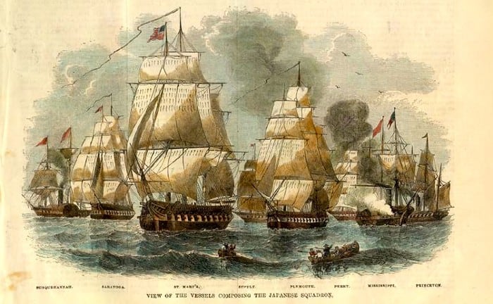 Commodore Perry's fleet.