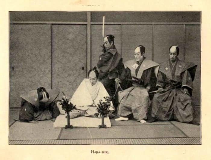 Reenactment of seppuku.