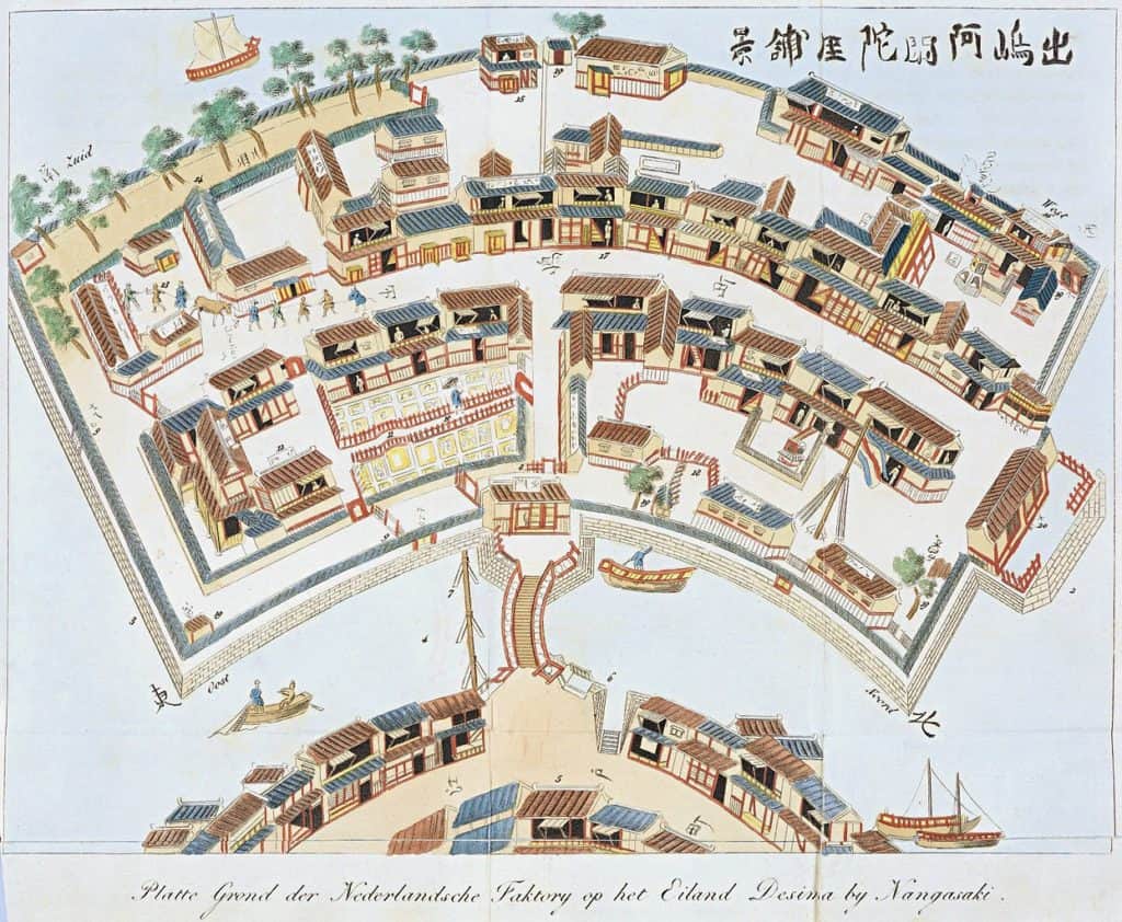 The man-made island of Dejima was home to Dutch traders during the Edo Era.