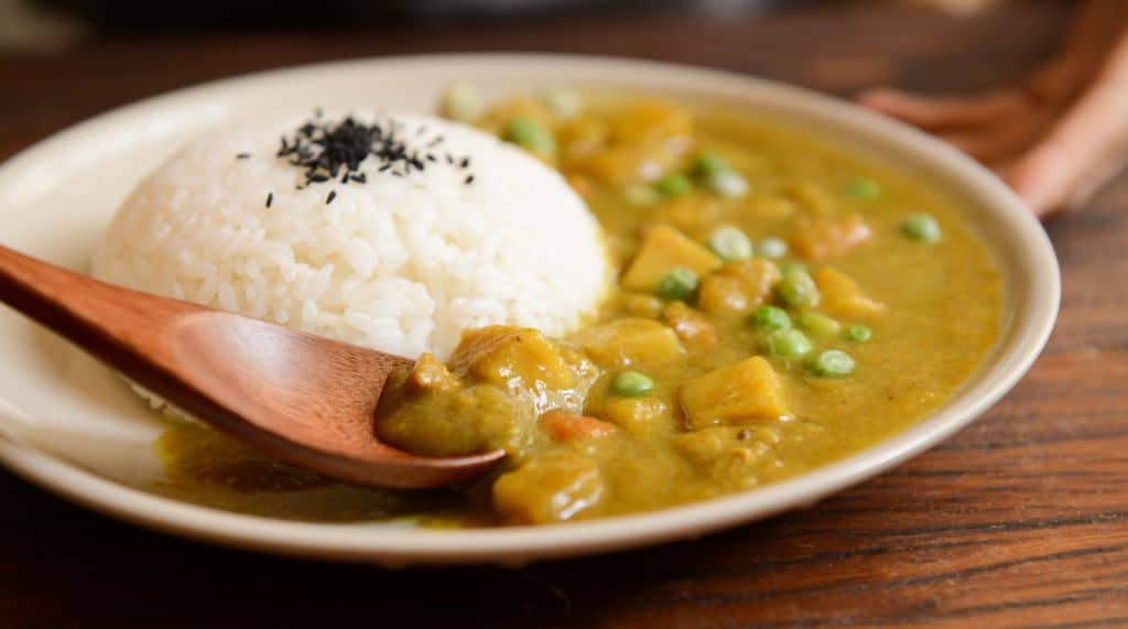 A popular Japanese food is curry.