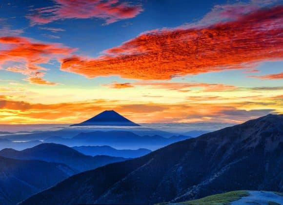 Mount Fuji sunset