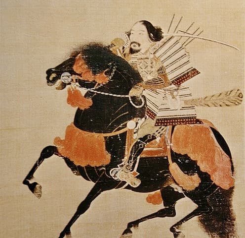 Ashikaga Takauji on horseback.