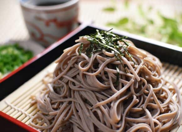 Cold soba noodles, zarusoba