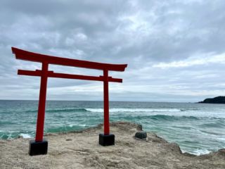 Shirahama, Izu. 

#torii